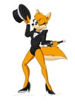 Rating: s
ID: 5334549
Date: 2025-01-27 16:11:09 -0500
Status: active
Score: 3
2023 5_fingers anthro bare_legs black_bow_tie black_clothing black_footwear black_hat black_headwear black_high_heels black_jacket black_leotard black_shoes black_tie_(suit) black_topwear blue_eyes bow_tie canid canine cheek_tuft closed_smile clothing collared_shirt dance_shoes dancewear dress_shirt eyelashes eyeliner facial_markings facial_tuft female fingers footwear fox fur gizmo01 glistening glistening_clothing glistening_footwear glistening_high_heels hat head_markings headgear headwear hi_res high_heels holding_cane holding_clothing holding_hat holding_headgear holding_headwear holding_object impact_lines inner_ear_fluff jacket leotard looking_at_viewer makeup mammal markings mouth_closed multicolored_body multicolored_fur muzzle_(marking) one_eye_closed orange_body orange_fur shirt shoes simple_background smile smiling_at_viewer solo suit suit_jacket tan_body tan_fur tan_markings tap_dancing tap_shoes tipping_hat top_hat topwear tuft two_tone_body two_tone_fur two_tone_tail white_background white_clothing white_shirt white_topwear wink winking_at_viewer post #5334549
