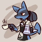 Rating: s
ID: 3594694
Date: 2022-09-28 20:38:22 -0400
Status: active
Score: 715
1:1 2022 advos ambiguous_gender anthro apron barista beverage clothed clothing coffee coffee_mug coffee_pot collared_shirt dress_shirt fur generation_4_pokemon grey_background hi_res holding_object lucario narrowed_eyes nintendo open_mouth pokemon pokemon_(species) shirt simple_background solo spikes spikes_(anatomy) standing steam teeth tongue topwear tuft working post #3594694