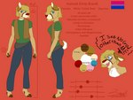 Rating: s
ID: 3637783
Date: 2022-10-19 20:40:30 -0400
Status: active
Score: 8
2022 4_fingers anthro bisexual_pride_colors blonde_hair blue_eyes bottomwear brown_body brown_fur brown_markings clothed clothing countershading deer denim denim_bottomwear denim_clothing dialogue digital_media_(artwork) female fingers flat_colors fur hair hannah_(zer0rebel4) hi_res holster hooved_fingers hooves insane jeans lgbt_pride looking_at_viewer mammal markings mature_female model_sheet new_world_deer pants pride_colors raised_tail shirt solo t-shirt tail tan_body tan_fur tan_markings text topwear unguligrade vest white-tailed_deer white_body white_fur white_markings zer0rebel4 post #3637783