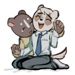 Rating: s
ID: 5077884
Date: 2024-09-27 07:37:35 -0400
Status: active
Score: 9
1:1 aggretsuko anai_(aggretsuko) anthro badger clothed clothing duo female hakumi_(aggressive_retsuko) hand_holding hi_res holding_both_hands japanese_badger male mammal meles mustelid musteline necktie rusjerry sanrio simple_background white_background post #5077884