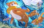 Rating: s
ID: 4261719
Date: 2023-08-29 15:07:27 -0400
Status: active
Score: 73
2_tails air_bubble akari_(pokemon) ambiguous_gender basculin buizel clothed clothing countershade_face countershade_torso countershading female feral generation_4_pokemon generation_8_pokemon group hi_res holding_object holding_pokeball human mammal marine multi_tail mustelid nintendo orange_body pokeball pokemon pokemon_(species) swimming tail underwater water white-striped_basculin wolftapioca post #4261719