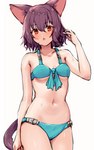 Rating: s
ID: 3517572
Date: 2022-08-20 12:50:46 -0400
Status: active
Score: 54
5:8 animal_humanoid bikini blush bodily_fluids breasts brown_ears brown_hair brown_tail cat_humanoid clothed clothing collarbone felid felid_humanoid feline feline_humanoid female fingers front_view glistening glistening_body glistening_skin hair half-length_portrait hi_res humanoid kida_kuro_mu light_body light_skin looking_at_viewer mammal mammal_humanoid medium_breasts melan_(kida_kuro_mu) navel playing_with_hair portrait purple_hair purple_tail red_eyes simple_background skimpy slim slim_female slim_humanoid solo standing sweat sweatdrop swimwear tail tan_body tan_skin teal_bikini teal_bikini_bottom teal_bikini_top teal_clothing teal_swimwear two-piece_swimsuit wet wet_body wet_skin white_background post #3517572