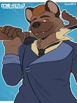 Rating: s
ID: 5306995
Date: 2025-01-14 09:08:14 -0500
Status: active
Score: 3
3:4 anthro black_necktie brown_body brown_fur brown_hair clothing cosplay cowboy_bebop fur gun hair hi_res hyena kacaii male mammal necktie nicky_graves ranged_weapon red_eyes solo spike_spiegel spotted_hyena submachine_gun suit thompson_gun weapon post #5306995