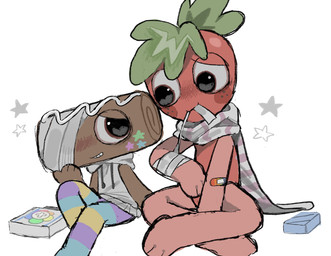 Rating: s
ID: 5648168
Date: 2025-06-17 07:34:45 -0400
Status: active
Score: 9
39_taro0 absurd_res band-aid band-aid_on_arm bandage bandage_on_eye bandaged_arm cake clothing cosmo_(dandy's_world) dandy's_world dessert duo elemental_creature flora_fauna food food_creature fruit hi_res humanoid leaf leaf_hair leggings legwear living_fruit male not_furry pattern_clothing pattern_leggings pattern_legwear plant plant_hair pseudo_hair roblox roll_cake scarf simple_background sprout_(dandy's_world) strawberry striped_clothing striped_leggings striped_legwear stripes toons_(dandys_world) white_background post #5648168