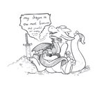 Rating: s
ID: 4221426
Date: 2023-08-08 15:22:28 -0400
Status: active
Score: 72
accessory ambiguous_gender anthro digital_media_(artwork) dragon duo english_text european_mythology eyes_closed feral furgonomics hexacult hi_res holding_person horn kobold melee_weapon membrane_(anatomy) membranous_wings mythological_creature mythological_scalie mythology praise ribbons rock scalie sitting sitting_on_ground spade_tail speech_bubble sword tail tail_accessory tail_ribbon tapering_tail text weapon western_dragon wings post #4221426