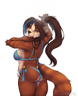 2018 anthro bear blue_eyes bra breasts brown_fur brown_hair brown_nose clothed clothing digital_media_(artwork) female fur hair mammal pandaren red_pandaren shariea simple_background slightly_chubby solo underwear video_games warcraft white_background
Rating: Safe
Score: 24
User: Millcore
Date: June 20, 2018 2018 anthro bear blue_eyes bra breasts brown_fur brown_hair brown_nose clothed clothing digital_media_(artwork) female fur hair mammal pandaren red_pandaren shariea simple_background slightly_chubby solo underwear video_games warcraft white_background
Rating: Safe
Score: 24
User: Millcore
Date: June 20, 2018