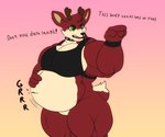 Rating: s
ID: 3152184
Date: 2022-01-31 19:28:33 -0500
Status: active
Score: 25
2022 6:5 angry anthro antlers belly big_belly big_muscles big_pecs black_nose bodily_noises bottomless cinnamon_(vezerem) clothed clothing collar deer dialogue digital_drawing_(artwork) digital_media_(artwork) english_text featureless_crotch fur gradient_background green_eyes hi_res horn male mammal multicolored_body multicolored_fur muscular muscular_anthro muscular_male nonbinary_(lore) open_mouth pecs red_body red_fur rumbling_stomach shirt simple_background solo sound_effects stuffing tank_top text topwear vezerem vowelless vowelless_sound_effect post #3152184
