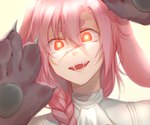 Rating: s
ID: 4870412
Date: 2024-06-22 08:55:29 -0400
Status: active
Score: 5
6:5 animal_humanoid bangs braided_hair circle_eyebrows claws clothing eyebrows femboy glowing glowing_eyes hair hi_res humanoid juzo_xiii lagomorph lagomorph_humanoid leporid_humanoid long_hair looking_at_viewer male mammal mammal_humanoid open_mouth open_smile origins_(minecraft_mod) origins_smp pawpads paws pink_ears pink_hair pupils rabbit_humanoid red_eyes scar shaded shirt simple_background smile solo technoblade teeth topwear white_background white_clothing white_pupils white_shirt white_topwear post #4870412