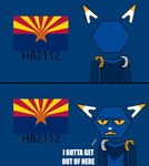 Rating: s
ID: 5563463
Date: 2025-05-10 23:13:09 -0400
Status: active
Score: 52
ambiguous_gender android anthro arizona comic domestic_cat e621 english_text esix fangs felid feline felis flag frown impact_(font) looking_away machine mammal mascot orange_eyes redcrystal robot simple_background solo star teeth text post #5563463