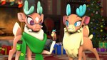 Rating: s
ID: 3786613
Date: 2023-01-02 02:07:18 -0500
Status: active
Score: 7
16:9 2022 3d_(artwork) action_figure antlers blue_antlers blue_eyes cashmere_(tfh) christmas christmas_decorations christmas_present christmas_tree cousins_(lore) deer diamond_(marking) digital_media_(artwork) duo eyebrows eyewear female feral fireplace frown gift gift_giving glasses green_scarf grin hi_res holding_object holidays horn inside looking_at_another looking_at_object mammal markings new_world_deer no_pupils pika-robo plant quadruped raised_eyebrow red_eyes reindeer scarf scut_tail short_tail smile source_filmmaker_(artwork) tail tan_body teal_antlers thanks_i_hate_it them's_fightin'_herds tree unimpressed velvet_reindeer_(tfh) widescreen post #3786613