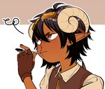 Rating: s
ID: 5645790
Date: 2025-06-16 07:15:35 -0400
Status: active
Score: 2
azuza black_hair brown_body brown_clothing brown_gloves brown_handwear brown_skin brown_topwear bust_portrait clothed clothing eyewear eyewear_on_head glistening glistening_eyes gloves goggles goggles_on_head hair handwear holding_object holding_pen horn humanoid humanoid_pointy_ears male mouth_closed pen pointy_ears portrait short_hair simple_background solo tan_clothing tan_horn tan_topwear topwear yellow_eyes post #5645790