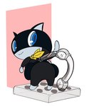 Rating: s
ID: 4904576
Date: 2024-07-07 23:19:13 -0400
Status: active
Score: 18
2023 abstract_background ambiguous_gender anime_figure anthro atlus belt biped black_body black_tail blue_eyes cat_smile clothed clothing digital_media_(artwork) domestic_cat felid feline felis figurine hi_res kerchief looking_back mammal markings mask megami_tensei morgana_(persona) multicolored_body neckerchief neckwear nendoroid persona_(series) persona_5 raised_tail ream_n_cream rear_view sega simple_background smile solo tail tail_markings toony tuxedo_cat two_tone_body two_tone_tail white_body white_tail yellow_kerchief yellow_neckerchief post #4904576