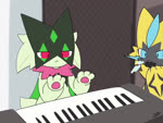 Rating: s
ID: 5064454
Date: 2024-09-21 08:34:37 -0400
Status: active
Score: 543
2d_animation 4:3 ambiguous_gender animated bite biting_object blue_eyes blue_markings claws convenient_power finger_claws frame_by_frame fur generation_7_pokemon generation_9_pokemon green_body green_fur keyboard_cat keyboard_instrument legendary_pokemon long_playtime markings meme meowscarada music musical_instrument musical_keyboard nintendo parody pawpads pink_pawpads playing_music plug_in pokemon pokemon_(species) red_eyes sound sparks tontaro webm yellow_body yellow_fur zeraora post #5064454