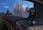 Rating: s
ID: 855900
Date: 2016-03-24 14:31:07 -0400
Status: active
Score: 13
anthro canid canine clothing conditional_dnp disney duo female fox fur grey_body grey_fur judy_hopps lagomorph latex_(artist) leporid long_ears male mammal nick_wilde orange_body orange_fur police police_uniform purple_eyes rabbit red_fox running tongue tongue_out train true_fox uniform vehicle zootopia post #855900