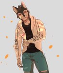 Rating: s
ID: 3370324
Date: 2022-06-03 12:47:36 -0400
Status: active
Score: 19
anthro black_body black_fur canid canine canis clothed clothing digital_media_(artwork) drakonika123 fur grey_body grey_fur hair hi_res looking_at_viewer male mammal red_eyes simple_background smile solo text wolf wolf_butler wolf_butler_and_his_cat_master post #3370324