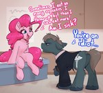 Rating: s
ID: 5572619
Date: 2025-05-14 20:24:19 -0400
Status: active
Score: 70
absurd_res blue_eyes brown_hair chest_tuft clothing cutie_mark dialogue duo earth_pony english_text equid equine female feral friendship_is_magic gregory_house hair hasbro hi_res hooves horse house.m.d. male mammal my_little_pony pink_body pink_hair pinkie_pie_(mlp) ponification pony suit text tuft witchtaunter post #5572619
