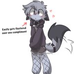 Rating: s
ID: 5061474
Date: 2024-09-19 20:28:20 -0400
Status: active
Score: 113
1:1 accessory anthro bell bell_collar blush bottomwear clothing collar cubusonic digital_media_(artwork) dipstick_tail domestic_cat ear_piercing ears_down english_text felid feline felis fishnet_clothing fishnet_legwear flustered furgonomics grey_body heart_symbol hi_res hoodie legwear male mammal markings piercing pivoted_ears shorts shy solo tail tail_accessory tail_collar tail_markings tail_motion tailwag text topwear post #5061474