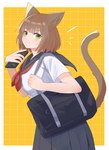 Rating: s
ID: 5657147
Date: 2025-06-21 02:17:58 -0400
Status: active
Score: 4
2024 5_fingers absurd_res animal_humanoid bag bottomwear bow_ribbon cat_humanoid clothing digital_drawing_(artwork) digital_media_(artwork) electronics felid felid_humanoid feline feline_humanoid felis female fingers green_eyes hi_res humanoid mametunu mammal mammal_humanoid phone sailor_uniform school_bag school_uniform skirt solo tail uniform post #5657147