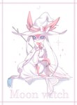 Rating: s
ID: 5664279
Date: 2025-06-24 06:05:31 -0400
Status: pending
Score: 25
2024 ambiguous_gender blue_eyes blush blush_lines bow_(anatomy) broom cleaning_tool clothing crescent_moon eeveelution english_text eyelashes feral fur generation_6_pokemon hat headgear headwear hi_res looking_at_viewer momu_shi_36 moon nintendo paws pink_body pink_fur pokemon pokemon_(species) ribbons_(anatomy) simple_background sparkles sylveon text white_body white_fur witch_hat post #5664279