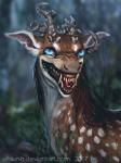 Rating: s
ID: 1398460
Date: 2017-12-10 08:16:04 -0500
Status: active
Score: 37
3:4 ambiguous_gender antlers blue_eyes creepy cryptid deer fangs forest glowing glowing_eyes hi_res horn mammal monster not_deer plant sharp_teeth snarling solo teeth text tree url whiluna post #1398460