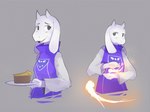 Rating: s
ID: 5577919
Date: 2025-05-17 00:14:23 -0400
Status: pending
Score: 12
2015 2_horns anthro blush blush_lines boss_monster_(undertale) bovid caprine closed_frown clothed clothed_anthro clothed_female clothing digital_drawing_(artwork) digital_media_(artwork) elemental_manipulation eyelashes female fire fire_manipulation food frown fur goat grey_background half-length_portrait hi_res holding_plate horn mammal mouth_closed multiple_poses notglacier open_mouth open_smile pastry pie portrait pose simple_background smile solo toriel undertale_(series) white_body white_fur post #5577919