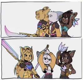 Rating: s
ID: 5674916
Date: 2025-06-29 07:47:11 -0400
Status: active
Score: 5
2025 angela_cross anthro brown_body brown_fur brown_hair cazar_(ratchet_and_clank) choker clothing comic ear_piercing ear_ring ear_stud eyebrows eyelashes female fingerless_gloves fur gloves group hair hands_behind_head handwear hat headgear headwear hi_res jacket jewelry kpop_demon_hunters lombax mammal melee_weapon midriff necklace piercing polearm ponytail ratchet_and_clank ring_piercing rivet_(ratchet_and_clank) sasha_phyronix sony_corporation sony_interactive_entertainment striped_body striped_fur stripes sword time_fluffy500 topwear trio weapon white_body white_fur yellow_body yellow_fur post #5674916
