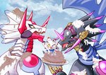 Rating: s
ID: 5451513
Date: 2025-03-23 14:21:14 -0400
Status: active
Score: 14
anthro bandai_namco black_body black_sclera blush canoweissmon chocolate_pie cream_pie_(food) digimon digimon_(species) digimon_ghost_game dragon duo evolutionary_family gammamon glowing glowing_eyes hi_res horn male mythological_creature mythological_scalie mythology pie_(food) pie_fight purple_eyes regulusmon scalie solo vfcou white_body wings yellow_eyes post #5451513