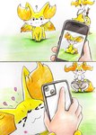 Rating: s
ID: 5620158
Date: 2025-06-04 06:03:24 -0400
Status: active
Score: 88
2025 :3 ambiguous_gender anthro blush blush_lines braixen canid canine cellphone comic crouching eiroru electronics eyes_closed featureless_crotch female fennekin feral first_person_view fur generation_6_pokemon graphite_(artwork) grey_body grey_fur group heart_symbol hi_res holding_object hug human human_pov inner_ear_fluff looking_at_viewer mammal multicolored_body nintendo orange_body orange_eyes orange_fur paws phone pokemon pokemon_(species) pov_hands question_mark smartphone solo stick tail tail_motion tailwag traditional_media_(artwork) trio tuft white_body white_fur yellow_body yellow_fur post #5620158