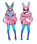 Rating: s
ID: 4584281
Date: 2024-02-07 11:56:06 -0500
Status: active
Score: 41
absurd_res accessory anthro anthrofied biped blue_clothing blue_eyes blue_footwear blue_inner_ear blue_legwear blue_shirt blue_shoes blue_thigh_highs blue_topwear bottomwear bow_ribbon breasts clothed clothing digital_drawing_(artwork) digital_media_(artwork) dipstick_tail eeveelution eye_through_hair female female_anthro footwear front_view full-length_portrait fur gatonejo generation_6_pokemon hair hair_accessory hair_bow hair_ribbon hand_on_hip hi_res jacket legwear long_hair looking_at_viewer markings multiple_images nintendo pink_body pink_bottomwear pink_clothing pink_fur pink_hair pink_jacket pink_skirt pink_topwear plantigrade platform_footwear platform_shoes pokemon pokemon_(species) pokemorph portrait pose rear_view ribbons shaded shirt shoes simple_background simple_shading skirt solo standing sylv_(sylv_ink) sylveon tail tail_markings thigh_highs topwear translucent translucent_hair white_background white_body white_fur post #4584281