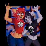 Rating: s
ID: 2854599
Date: 2021-07-30 04:15:03 -0400
Status: active
Score: 22
1:1 alternative_fashion anthro black_hair bottomwear bovid caprine clothed clothing denim denim_bottomwear denim_clothing duo female female/female fur goth hair hi_res horn humanoid jeans lammy_lamb mammal open_mouth orange_body orange_fur pants parappa_the_rapper rammy_lamb red_hair sheep solo sony_corporation sony_interactive_entertainment teeth tongue tongue_out um_jammer_lammy ykoba post #2854599