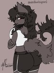 Rating: s
ID: 5619766
Date: 2025-06-04 00:52:02 -0400
Status: active
Score: 18
3:4 anthro arm_tuft big_breasts big_butt black_bottomwear black_clothing black_hair black_nose bottomwear bovid breasts butt canid canine caprine clothing crossed_arms dolphin_shorts elbow_tuft eyelashes female fennec_fox fluffy fluffy_tail fox fur goat grey_body grey_fur hair half-closed_eyes hi_res hybrid lily_zerda-black_(therealnarrowjungle) looking_at_viewer looking_away looking_back mammal mouth_closed multicolored_tail narrowed_eyes rear_view red_eyes shirt shorts signature simple_background solo tail tank_top thigh_up topwear true_fox tuft whit3wolf white_clothing white_topwear post #5619766