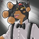 Rating: s
ID: 3100267
Date: 2022-01-01 03:24:31 -0500
Status: active
Score: 1
1:1 accessory alan_(word360) anthro beard black_body black_fur blonde_eyebrows bow_tie brown_body brown_fur canid canine canis clothing collared_shirt colored dobermann domestic_dog dreadlocks dress_shirt drow462 eyebrows facial_hair fangs fur hair_accessory hair_tie happy hi_res male mammal markings multicolored_body multicolored_fur one_eye_closed pinscher plastic_love sharp_teeth shirt simple_background smile smiling_at_viewer solo spots spotted_markings suspenders teeth thick_outline topwear two_tone_body two_tone_fur white_dress_shirt wink post #3100267