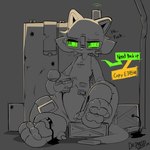 Rating: s
ID: 5548714
Date: 2025-05-04 14:55:26 -0400
Status: active
Score: 3
1:1 3_toes 4_fingers absurd_res ambiguous_gender anthro biped bodily_fluids cheek_tuft dialogue english_text eyewear facial_tuft featureless_crotch feet felid feline fingers glasses green_eyewear green_glasses grey_background hemet_(presto) hi_res joints mammal nervous nervous_sweat nude_anthro pawpads polydactyly presto_(artist) profanity rectangular_glasses robot_anthro simple_background sitting sketch solo speech_bubble sweat sweatdrop text toes tuft wearing_glasses wounded post #5548714