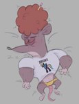 Rating: s
ID: 4620515
Date: 2024-02-24 21:38:09 -0500
Status: active
Score: 1
2024 anthro bed bodily_fluids bottomwear clothed clothing clothing_lift dirf_(rock_paper_scissors) drooling friendship_is_magic furniture hasbro hotpants male mammal marblepony murid murine muscular muscular_male my_little_pony nickelodeon pencil rainbow_dash_(mlp) raised_clothing raised_shirt raised_topwear rat rat_bros rock_paper_scissors_(nickelodeon) rock_paper_scissors_(series) rodent saliva shirt shirt_lift shorts sleeping solo tail text text_on_clothing text_on_shirt text_on_topwear topwear post #4620515