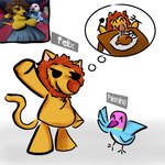 Rating: s
ID: 5656056
Date: 2025-06-20 16:36:49 -0400
Status: pending
Score: 0
1:1 avian bird chicken_meat columbid duo felid feline felix_(gg-0_0-jurejo123) feral food furniture gg-0_0-jurejo123 greeting humanoid hungry lion male male/male mammal meat palomino_(gg-0_0-jurejo123) pantherine picture_in_picture pigeon real simple_background spanish_description table thought_bubble white_background post #5656056