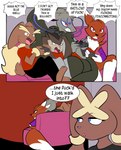 Rating: s
ID: 3533716
Date: 2022-08-28 16:39:15 -0400
Status: active
Score: 27
angry anthro bandai_namco blue_eyes canid canine cloning clothed clothing comic controller darkyubi dialogue digimon digimon_(species) english_text eyelashes female feral fingers fox fur furniture game_controller gaming generation_4_pokemon generation_5_pokemon generation_6_pokemon group hi_res holding_controller holding_game_controller holding_object kitsunekotaro lagomorph legendary_pokemon level-5 lopunny male mammal mega_evolution mega_lopunny multiplayer nintendo nintendo_switch pink_eyes pointy_speech_bubble pokemon pokemon_(species) profanity recolor_(disambiguation) renamon sitting sofa speech_bubble terrakion text transformation wireless_controller yelling yo-kai_watch post #3533716