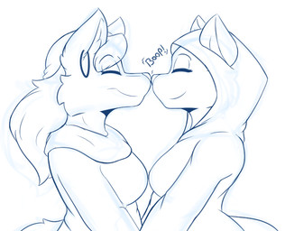 Rating: s
ID: 5648812
Date: 2025-06-17 13:36:34 -0400
Status: active
Score: 15
2025 altaea_(s&s) anthro blue_and_white boop breasts canid canine clothed clothing digital_drawing_(artwork) digital_media_(artwork) domestic_cat duo ear_piercing ear_ring eyes_closed felid feline felis female female/female fox fur hair infinitedge kiela_(s&s) mammal monochrome nose_boop nose_to_nose piercing ring_piercing sketch smile swords_and_sausages text post #5648812
