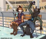 Rating: s
ID: 4442365
Date: 2023-11-29 00:49:56 -0500
Status: active
Score: 24
2023 accessory accipitriform anthro avian beak bench biped bird black_body black_hair black_markings black_nose black_vulture blue_clothing blue_shirt blue_topwear bottomwear breasts canid canine canisfidelis claws clothed clothing countershade_face countershade_torso countershading digitigrade dipstick_tail drinking duo eyebrows eyes_closed feathers feet female fox furgonomics gloves_(marking) grey_bottomwear grey_clothing grey_jacket grey_shorts grey_topwear hair hair_bun hi_res holding_object inside jacket leg_markings looking_at_another mammal markings multicolored_body new_world_vulture non-mammal_breasts on_bench open_mouth pants public shirt short_hair shorts sitting sitting_on_bench socks_(marking) tail tail_accessory tail_feathers tail_markings talons tan_body toe_claws toes topwear two_tone_body vulture white_body white_markings post #4442365