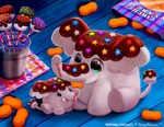 Rating: s
ID: 4693407
Date: 2024-04-01 16:04:10 -0400
Status: active
Score: 13
2024 ambiguous_gender bag blue_eyes candy chocolate chocolate_sauce circus_peanut dessert detailed detailed_food digital_media_(artwork) digital_painting_(artwork) duo elephant elephantid english_text feral food food_creature green_eyes mammal marshmallow napkin painting_(artwork) pink_body piper_thibodeau proboscidean size_difference sprinkle text tusks post #4693407