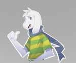 Rating: s
ID: 5577939
Date: 2025-05-17 00:27:28 -0400
Status: pending
Score: 8
2015 4_fingers absurd_res ambiguous_gender anthro asriel_dreemurr boss_monster_(undertale) bovid caprine clothed clothed_anthro clothing digital_drawing_(artwork) digital_media_(artwork) english_description fingers fur gesture goat green_clothing green_shirt green_t-shirt green_topwear grey_background half-length_portrait hand_gesture head_tuft hi_res male_(lore) mammal multicolored_clothing multicolored_shirt multicolored_t-shirt multicolored_topwear notglacier open_mouth open_smile pattern_clothing pattern_shirt pattern_t-shirt pattern_topwear portrait scarf shirt side_view simple_background smile solo striped_clothing striped_shirt striped_t-shirt striped_topwear stripes t-shirt thumbs_up topwear tuft two_tone_clothing two_tone_shirt two_tone_t-shirt two_tone_topwear undertale undertale_(series) white_body white_fur yellow_clothing yellow_shirt yellow_t-shirt yellow_topwear young young_anthro post #5577939