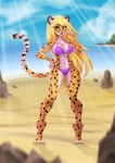 Rating: s
ID: 3503442
Date: 2022-08-13 04:11:57 -0400
Status: active
Score: 98
2017 amber_eyes anthro beach bikini blonde_hair breasts cheetah chest_tuft claws clothing cloud countershading day digital_media_(artwork) digitigrade felid feline female hair hand_on_hip hi_res looking_at_viewer mammal markings mihari navel opcrom outside pink_bikini pink_bikini_bottom pink_bikini_top pink_clothing pink_swimwear sand seaside smile solo spots spotted_body standing swimwear tuft two-piece_swimsuit water post #3503442