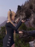 Rating: s
ID: 3589004
Date: 2022-09-26 00:17:34 -0400
Status: active
Score: 58
3:4 3d_(artwork) accessory anthro black_body black_claws black_fur blonde_hair bow_ribbon canid canine canis changeling_(world_of_darkness) claws clothed clothing day dead_or_alive_(series) digital_media_(artwork) duo eyes_closed female foreheads_touching fur grey_body grey_fur guntherthespelunker hair hair_accessory hair_bow hair_ribbon hakken_(world_of_darkness) hand_holding hi_res human long_hair male male/female mammal marie_rose mountain mythological_canine mythological_creature mythology pigtails plant ribbons romantic scratching sky smile standing sweater teeth topwear tree werecanid werecanine werecreature werewolf werewolf_the_apocalypse white_wolf_publishing wolf world_of_darkness_(series) post #3589004