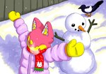 Rating: s
ID: 5640523
Date: 2025-06-13 22:16:51 -0400
Status: active
Score: 4
ambient_bird ambiguous_species anthro biped carrot_nose clothing facial_horn female fence feral handwear hi_res horn inner_ear_fluff jacket mimill3 mittens nose_horn pink_body scarf shadow smile snow snowman solo topwear tuft yellow_horn yellow_inner_ear_fluff young young_feral post #5640523