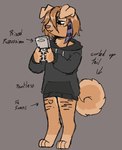 Rating: s
ID: 5611450
Date: 2025-05-31 11:54:03 -0400
Status: active
Score: 12
accessory bird_dog black_clothing black_hoodie black_topwear bottomless canid canine canis claws clothed clothing colored colored_sketch cute_fangs digital_media_(artwork) domestic_dog english_text fangs female fluffy fluffy_tail folded_ears freckles fur fur_markings game_boy game_boy_family golden_retriever hair hair_accessory heart_symbol hoodie hoodie_only hunting_dog looking_down mammal markings nintendo pantsless retriever scar self-harm_scars short_hair simple_background sketch smile solo tail teeth text topwear topwear_only vedacia post #5611450
