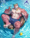Rating: s
ID: 5659624
Date: 2025-06-22 03:38:11 -0400
Status: active
Score: 8
2025 4:5 abs anthro artist_logo biceps blonde_highlights blue_clothing blue_swimming_trunks blue_swimwear braided_hair claws clothing container cup do_not_distribute drinking_straw facial_hair felid finger_claws foot_in_water forearm_muscles fur goatee hair hi_res highlights_(coloring) holding_container holding_cup holding_object holding_slushie in_pool leaf logo male mammal navel nipples on_pool_float one_eye_closed pantherine pecs pink_body pink_fur pool pool_float rubber_duck shan_yao_jun slushie solo swimming_trunks swimwear teal_hair tiger toe_claws vein veiny_muscles wet wet_body wet_fur yellow_eyes post #5659624