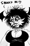 Rating: s
ID: 5056057
Date: 2024-09-17 03:17:18 -0400
Status: active
Score: 7
2:3 alternative_fashion anthro bat-eared_fox bat_wings big_breasts black_hair boker breasts canid canine cleavage clothed clothing dialogue english_text eyeshadow female fox goth greyscale hair head_wings kiss_request laura_derose lipstick makeup mammal membrane_(anatomy) membranous_wings monochrome sharp_teeth solo teeth text unusual_wing_placement wings post #5056057