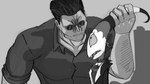 Rating: s
ID: 4842017
Date: 2024-06-10 02:33:12 -0400
Status: active
Score: 29
angry annoyed black_hair blitzo_(helluva_boss) clothing crossover death_stare demon duo eye_contact eyewear frown frown_eyebrows frowning_at_another glasses hair helltaker helluva_boss holding_another horn horn_grab human humanoid imp larger_human lifted looking_at_another looking_down male mammal monochrome muscular muscular_male protagonist_(helltaker) scowl shaded sharp_teeth shirt simple_background size_difference smaller_humanoid suit teeth topwear unknown_artist white_face wide_eyed post #4842017