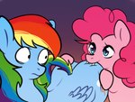 Rating: s
ID: 5586010
Date: 2025-05-20 12:51:12 -0400
Status: active
Score: 14
absurd_res bat_pony big_butt bite butt butt_bite cutie_mark duo earth_pony equid equine eye_contact fangs feathered_wings feathers female feral friendship_is_magic hand_on_butt hasbro hi_res horse looking_at_another looking_back looking_back_at_another mammal my_little_pony mythological_creature mythological_equine mythology pegasus pinkie_pie_(mlp) pony rainbow_dash_(mlp) ranillopa smile tail teeth wings post #5586010
