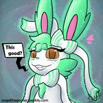 Rating: s
ID: 4763626
Date: 2024-05-05 10:58:15 -0400
Status: active
Score: 8
1:1 bow_ribbon brown_eyes cheek_tuft chest_tuft clenched_teeth dialogue dialogue_box eeveelution elderly eyelashes facial_markings facial_tuft fan_character female feral freckles fur generation_6_pokemon grandmother_(lore) grandparent_(lore) green_body green_ears green_fur green_hair green_nose hair happy head_markings head_tuft heart_(marking) heart_symbol hearts_around_head hi_res looking_at_viewer markings minty_after_hours nintendo open_mouth open_smile pokemon pokemon_(species) pose pupils ribbons ribbons_(anatomy) simple_background smile smiling_at_viewer solo sparkles spearmint_starlight_(minty_creations) speech_bubble standing striped_markings stripes sylveon talking_feral teeth teeth_showing text tuft url white_body white_fur wrinkles post #4763626