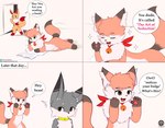 Rating: s
ID: 3076416
Date: 2021-12-17 06:48:10 -0500
Status: active
Score: 143
amber_eyes ambiguous_gender anthro base_two_layout bell blue_eyes blush book brown_eyes canid canine caption_box collar comic countershading dialogue door eevee emoticon english_text four_frame_grid four_frame_image fox generation_1_pokemon grid_layout hi_res highlighted_text iradeon lying mammal meme mightyvee name_drop name_in_dialogue nia_(senz) nintendo one_page_comic owo owo_whats_this pokemon pokemon_(species) pudding_(limitless_fun) reading red_ribbon regular_grid_layout scarf sean_(senz) senz speech_bubble text text_box text_emphasis two_row_layout url walking post #3076416